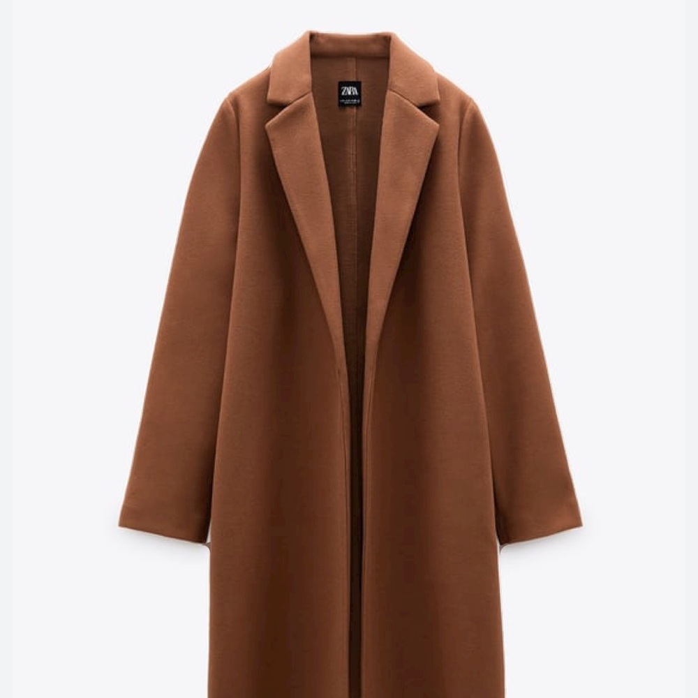 Zara Camel Lapel Coat